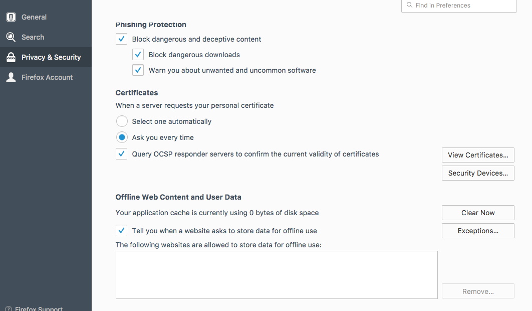view-certificates