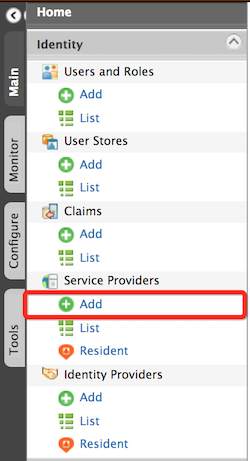 Add Service Providers