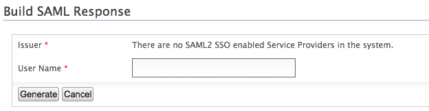 Build SAML response
