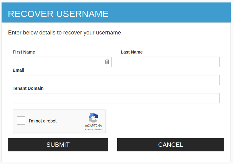recaptcha-for-username-recovery