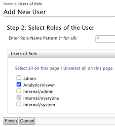 Assign role to user