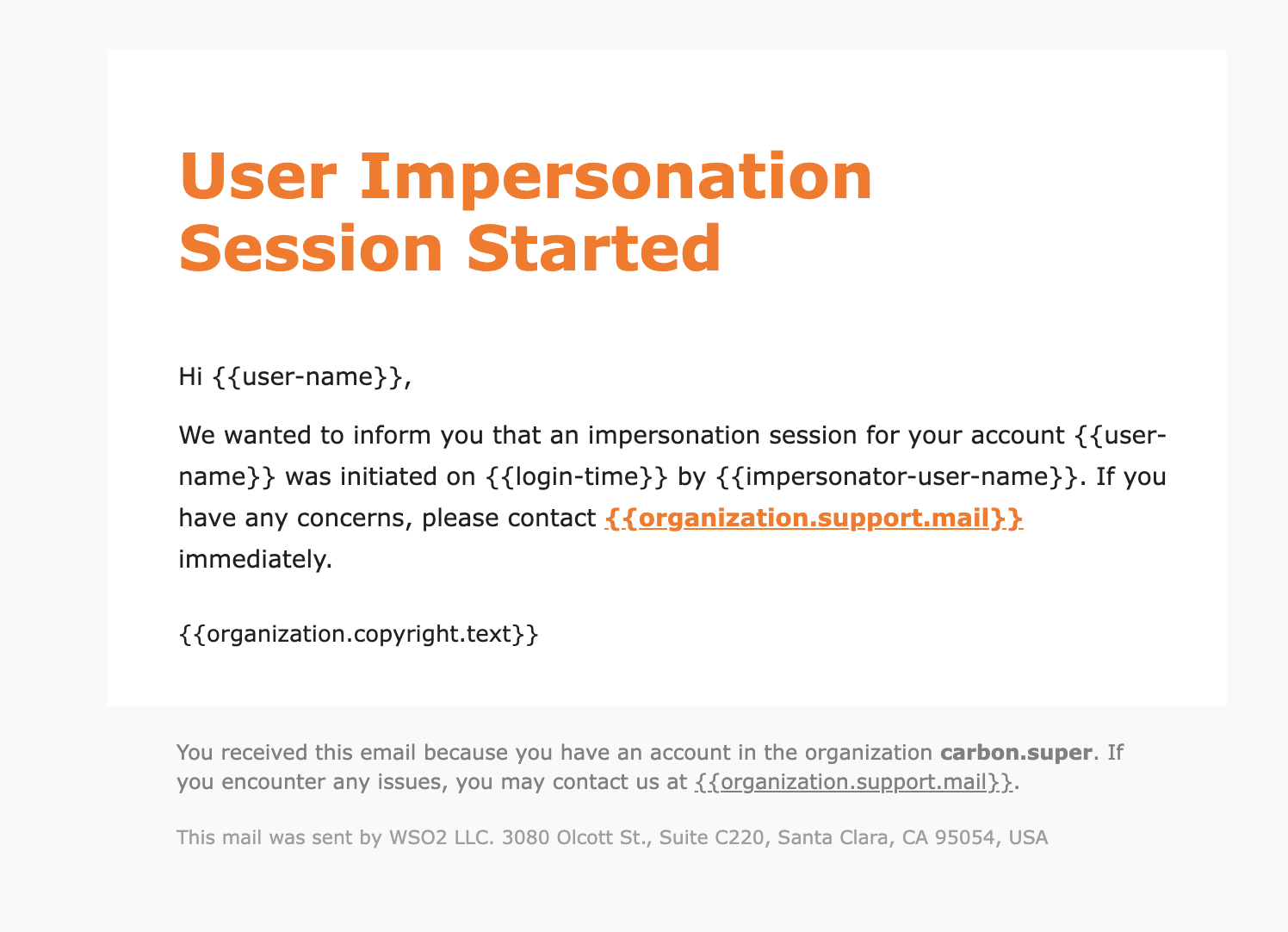 Impersonation-Email-Notification