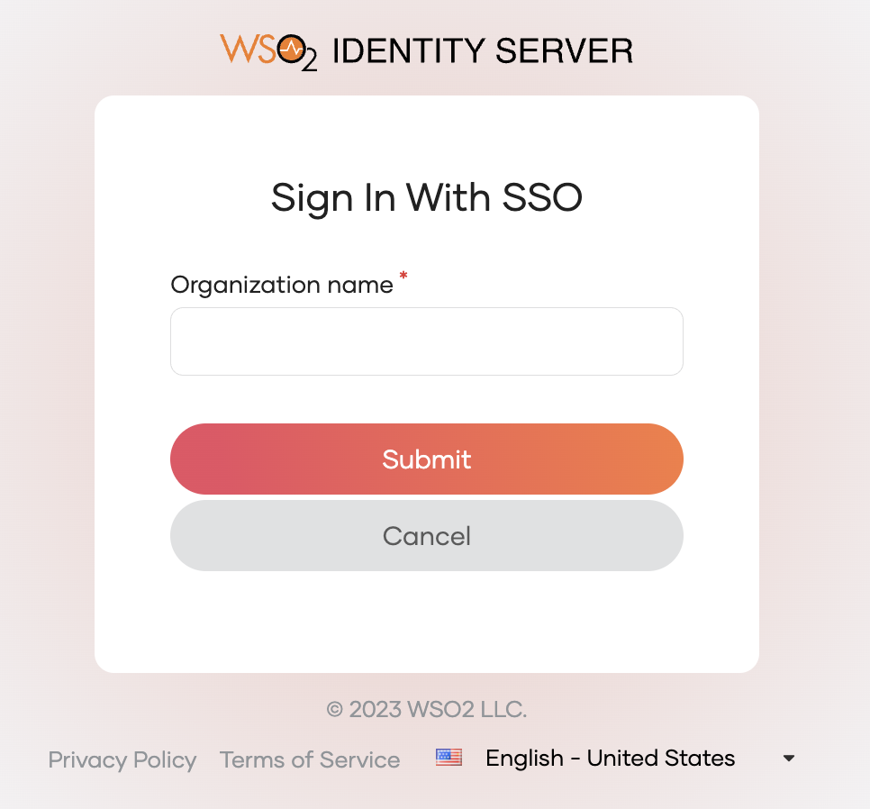 Sign in with SSO