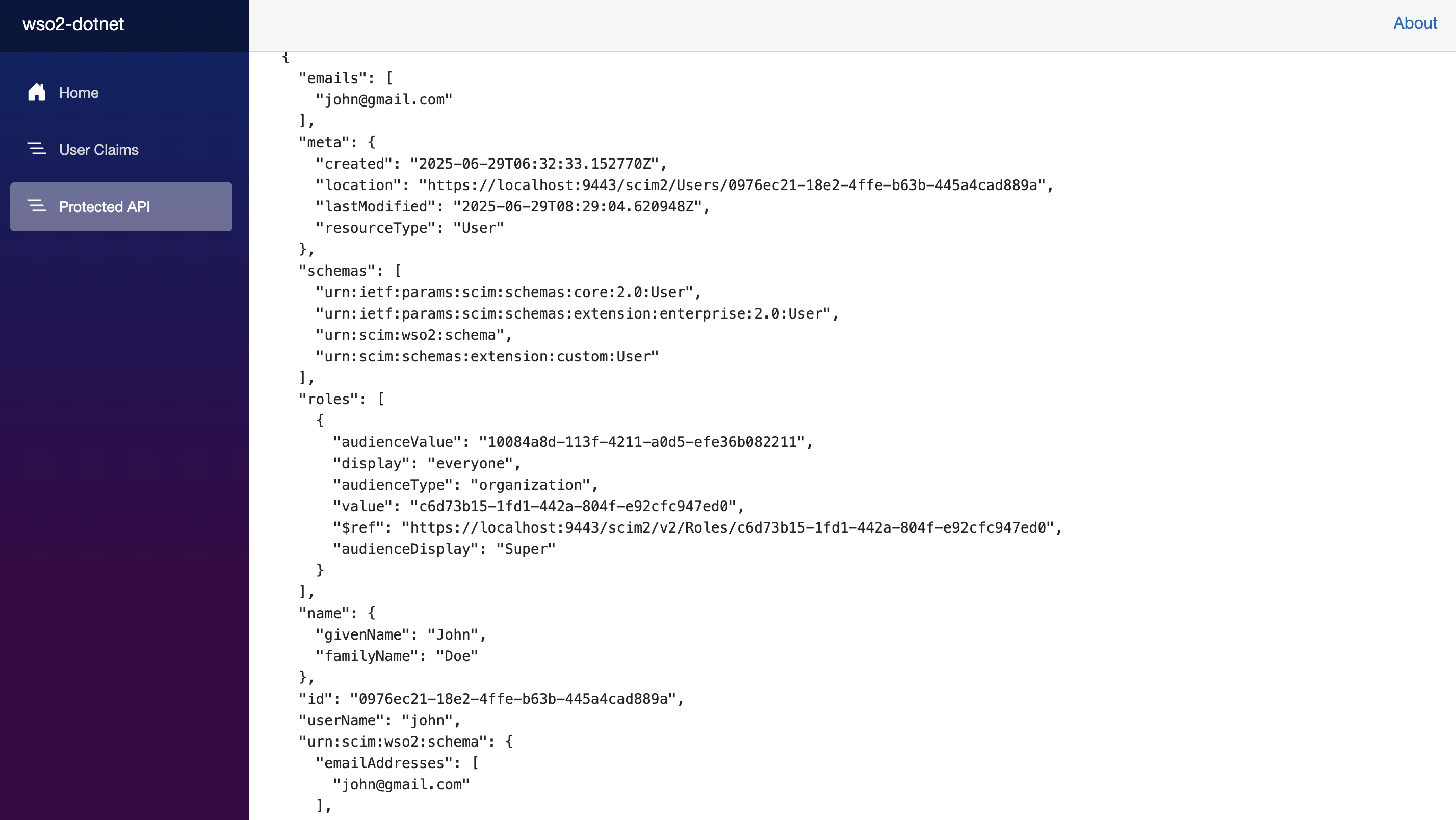 Protected API