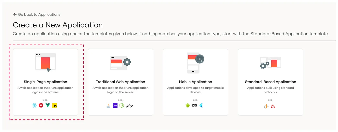 Select Single Page Application
