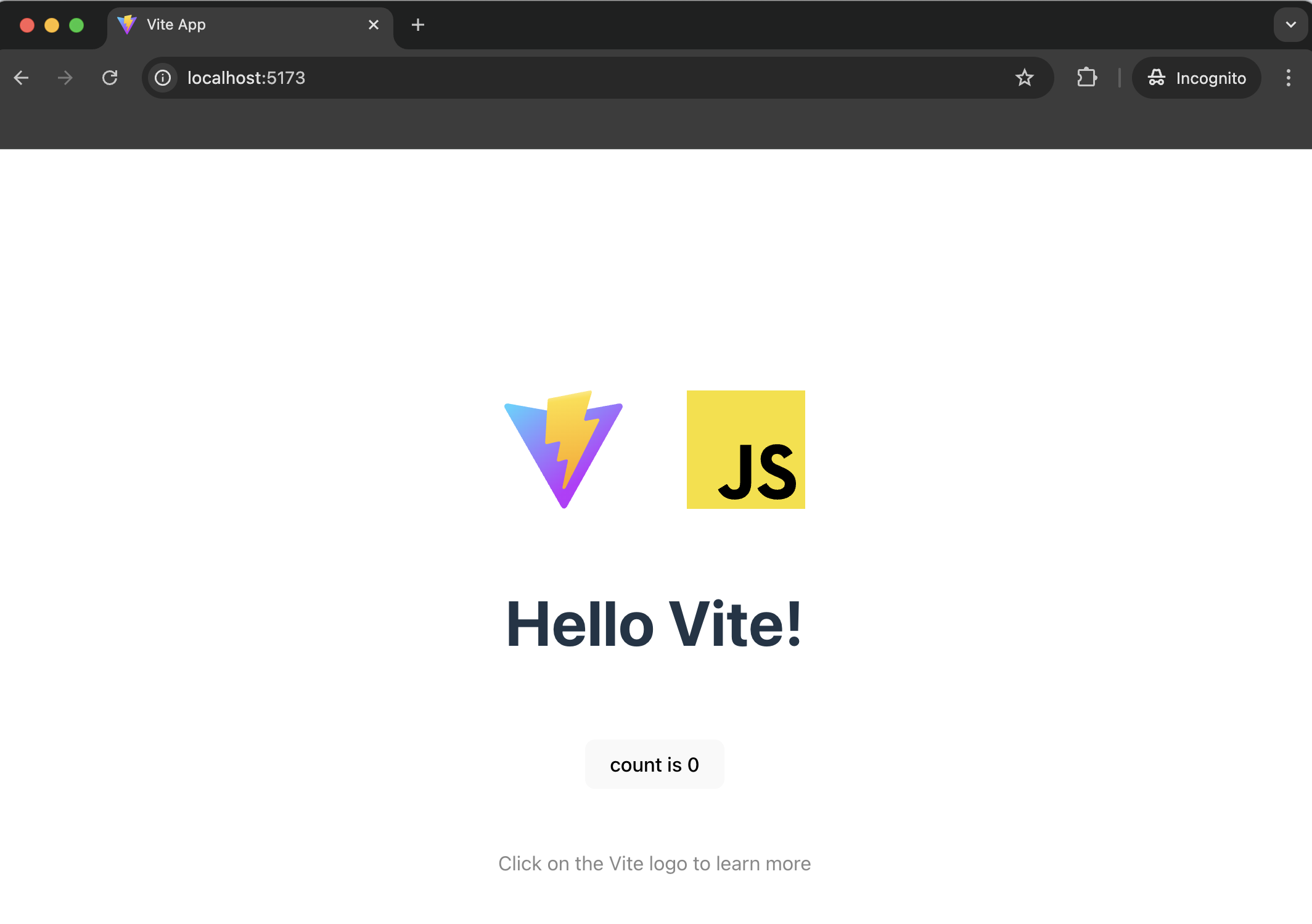 Navigate to localhost
