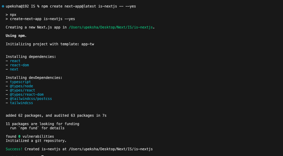 Create Next.js app
