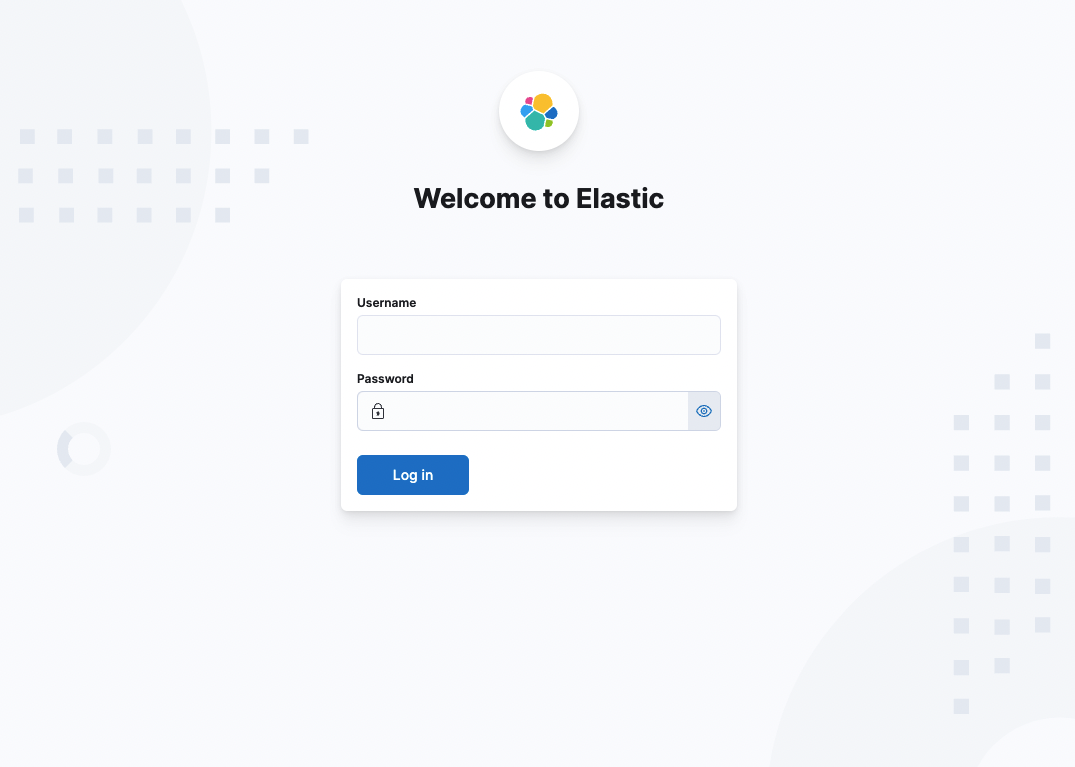 Kibana login