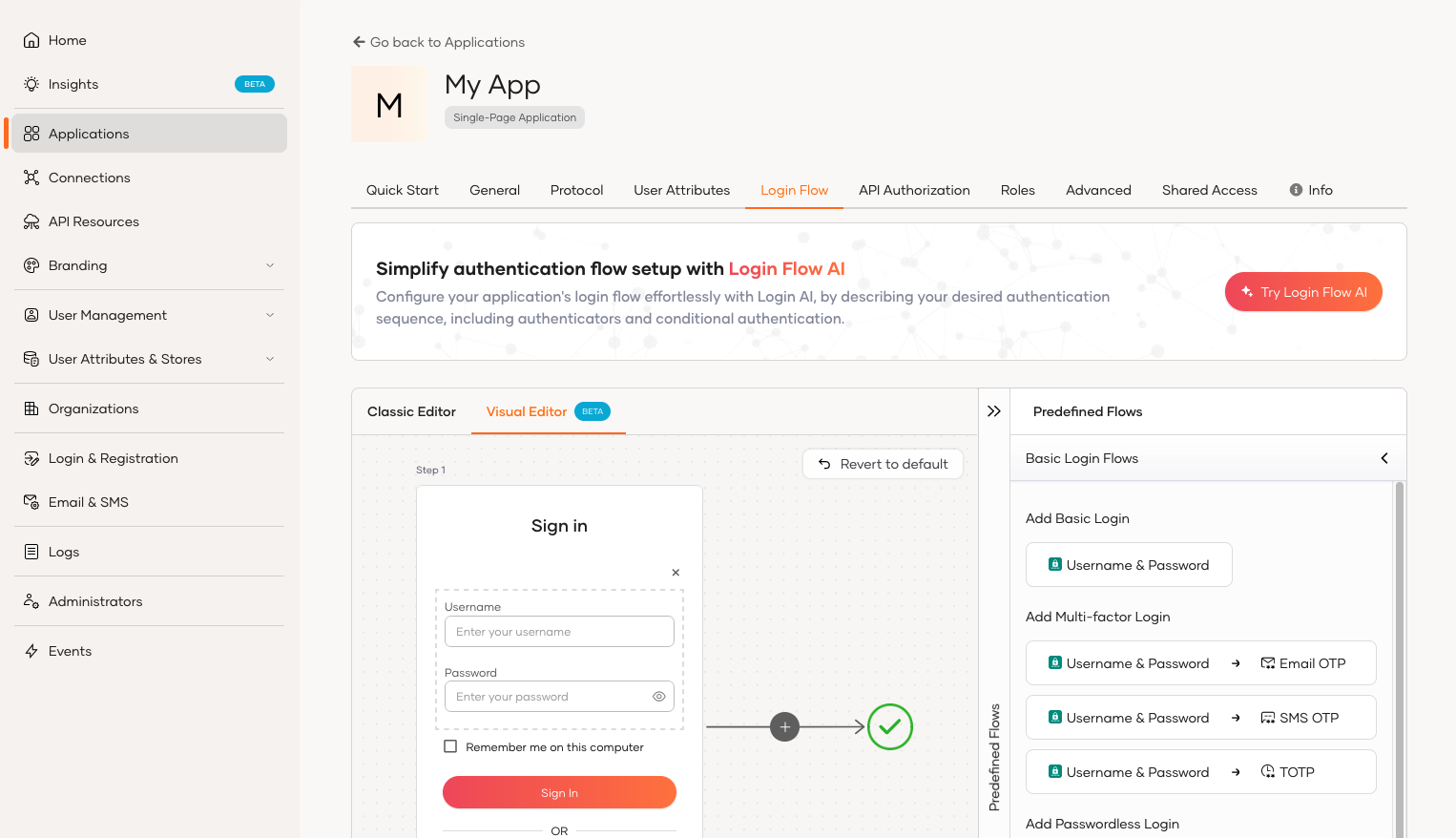LoginFlow AI button