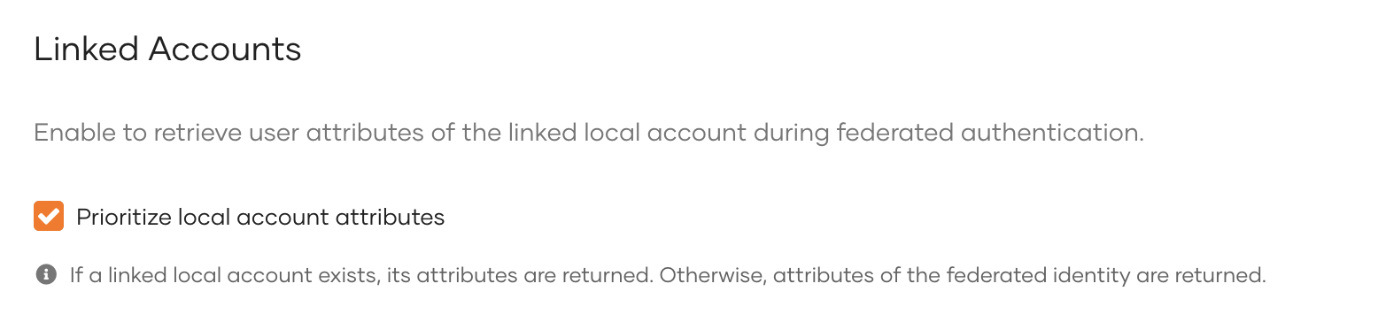Prioritize local account attributes