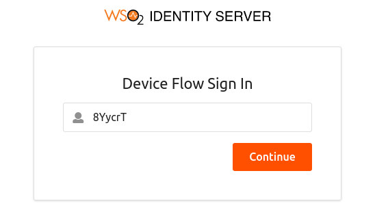 Enter device cpde prompt