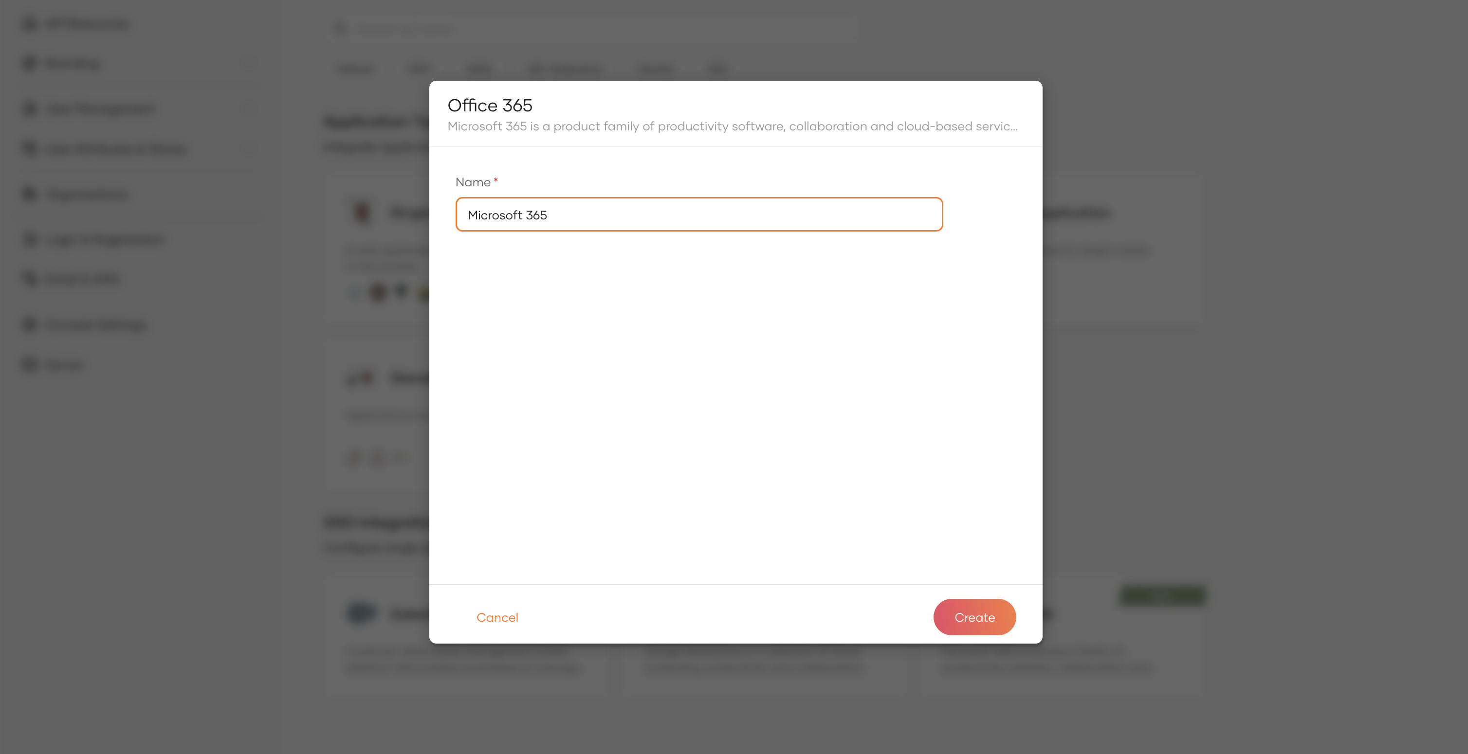 Select google workspace app in the WSO2 Identity Server