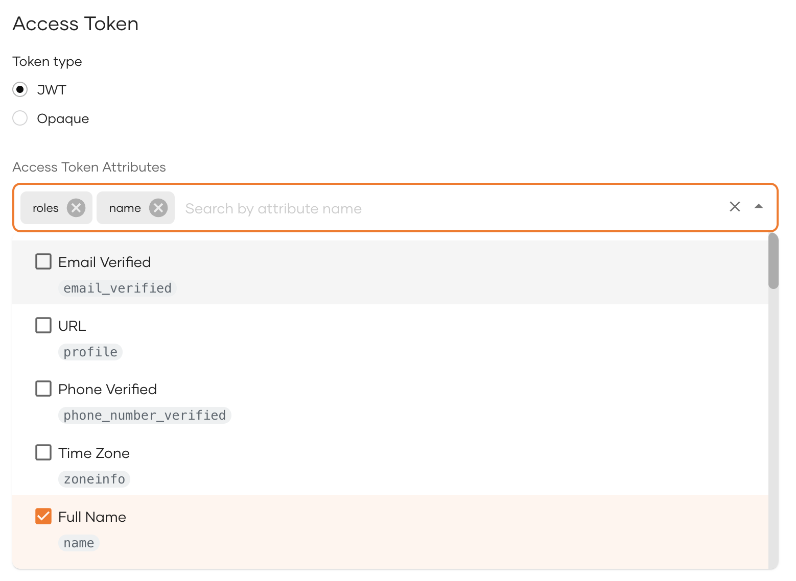 Access-Token-Attributes