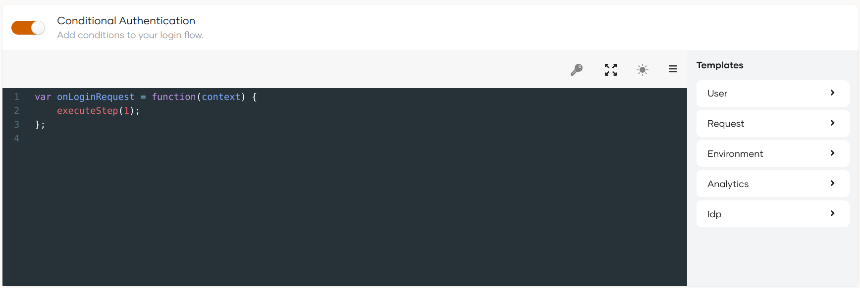 Enable conditional auth in WSO2 Identity Server