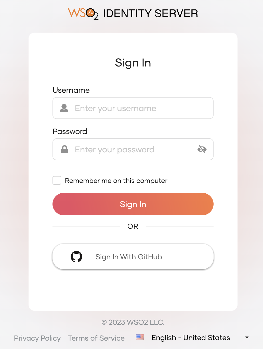 Login with Github