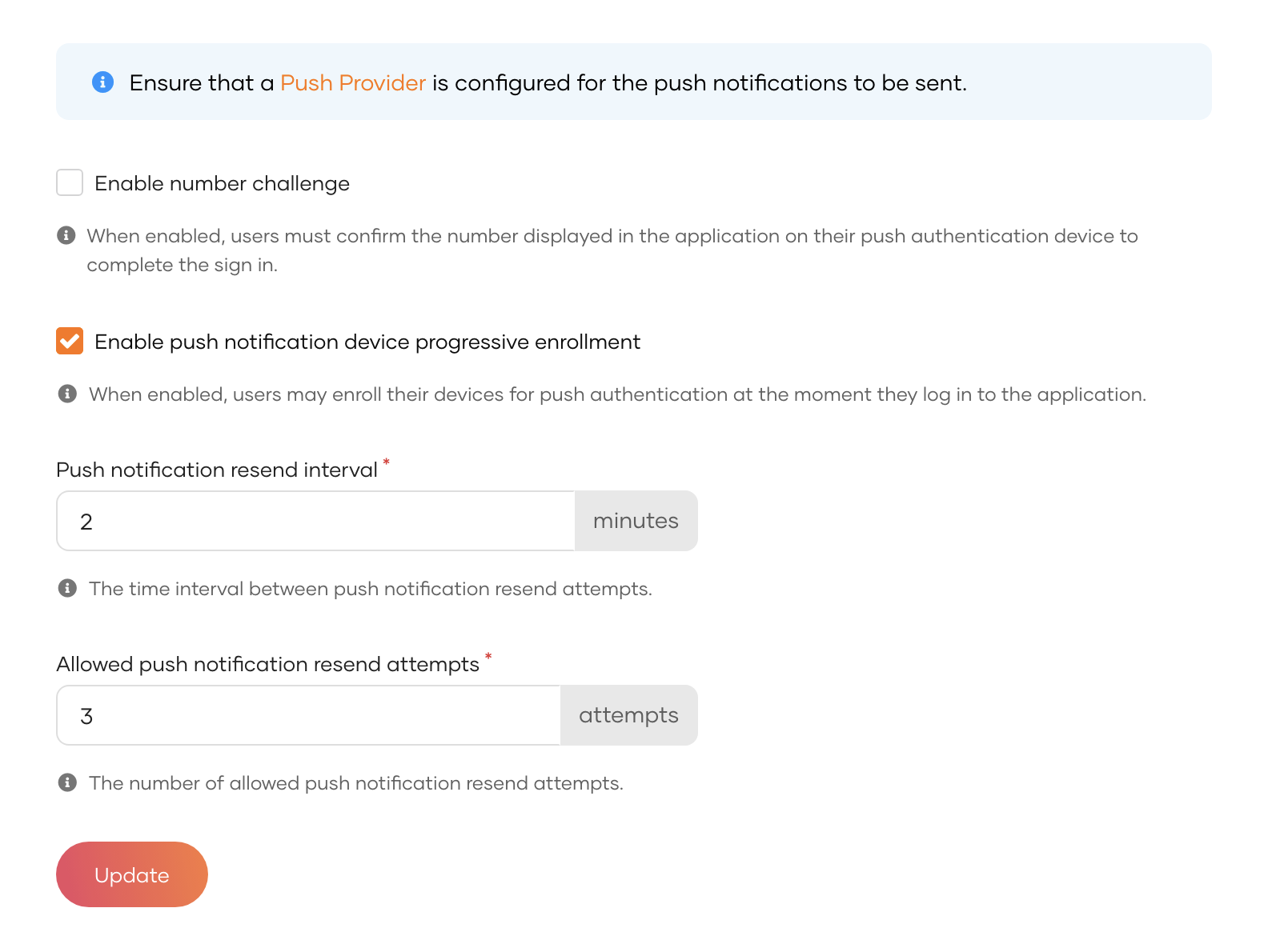 Enable push notification device progressive enrollment in WSO2 Identity Server