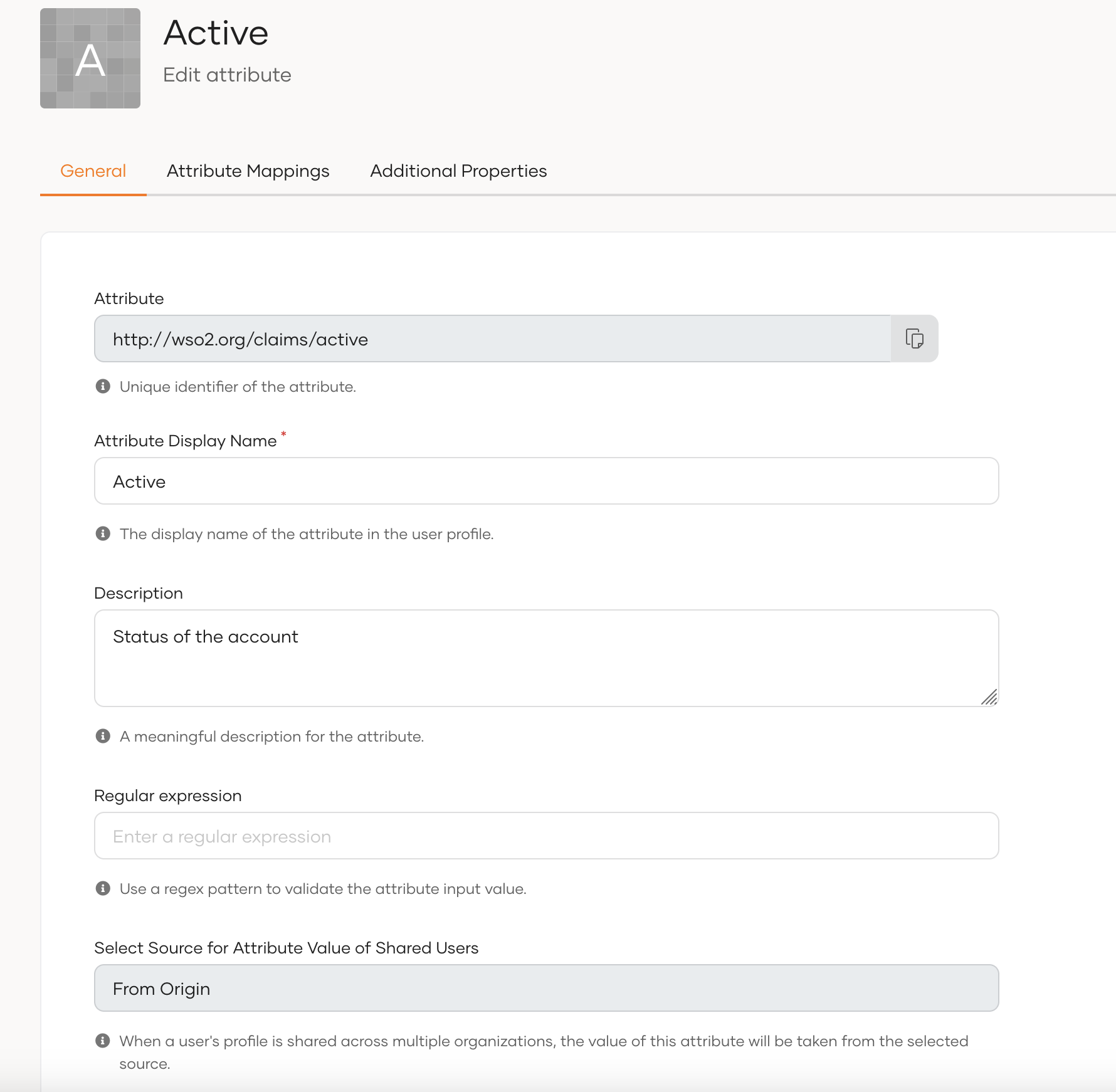 Edit attributes