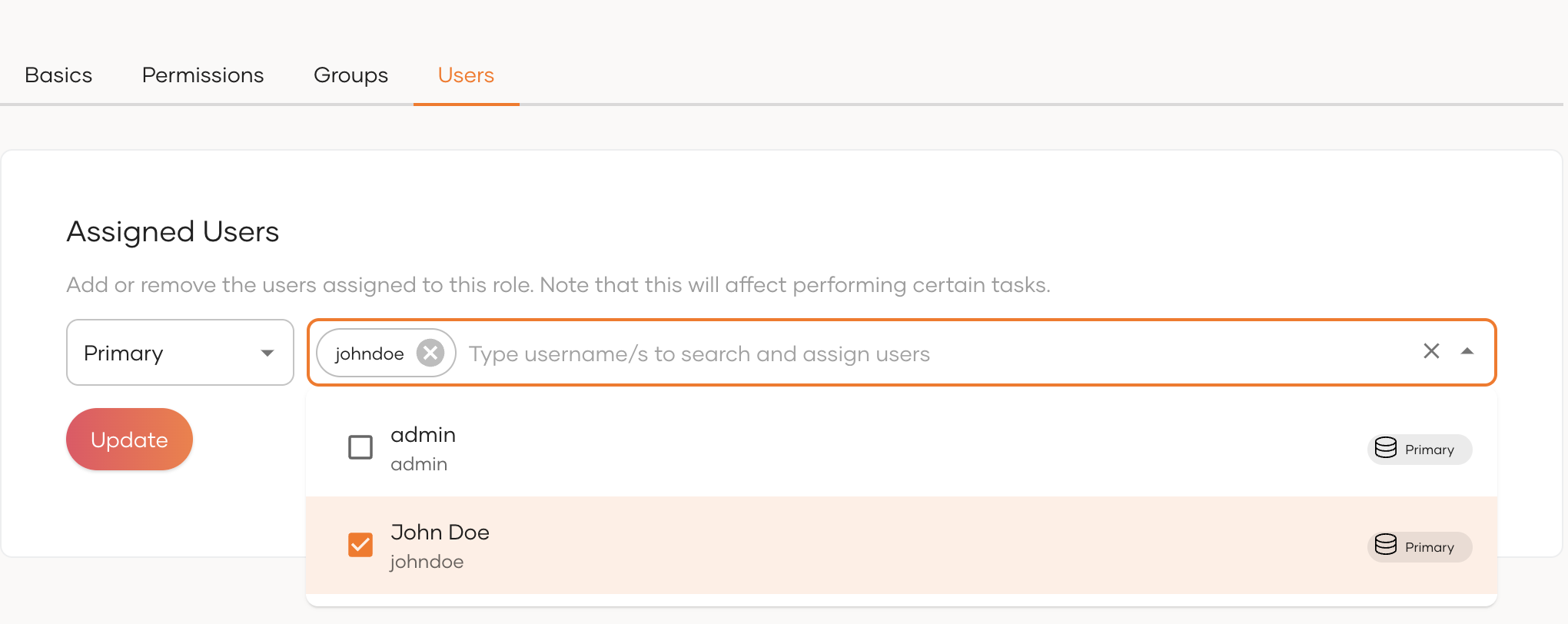 assign a user to a role