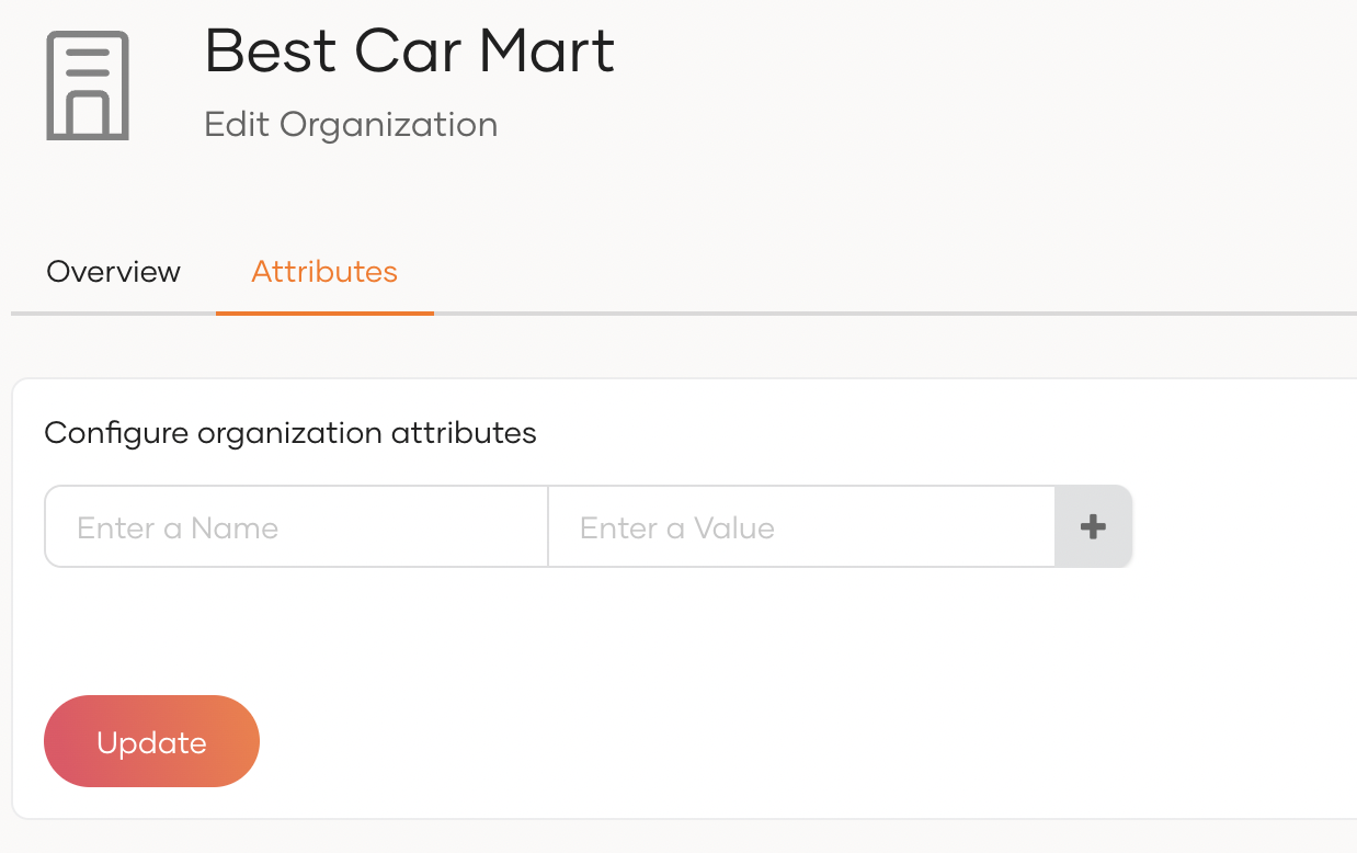 Add organization attributes