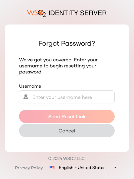 Forgot your password