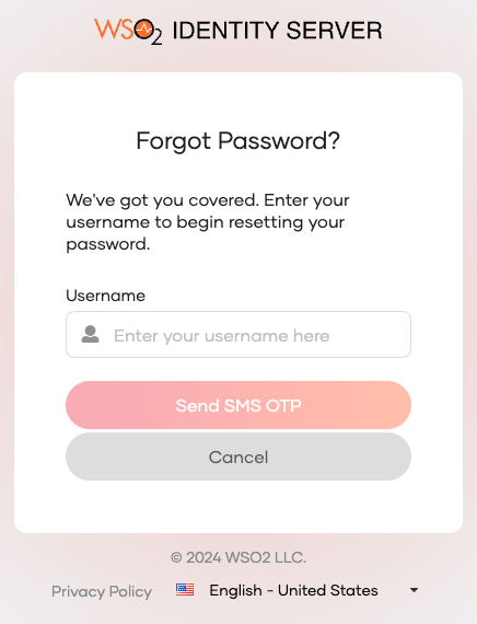 Forgot your password