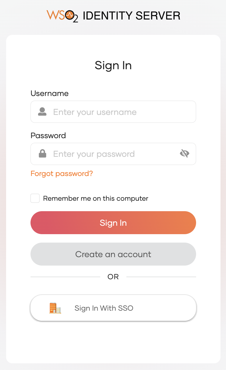 Recover your password