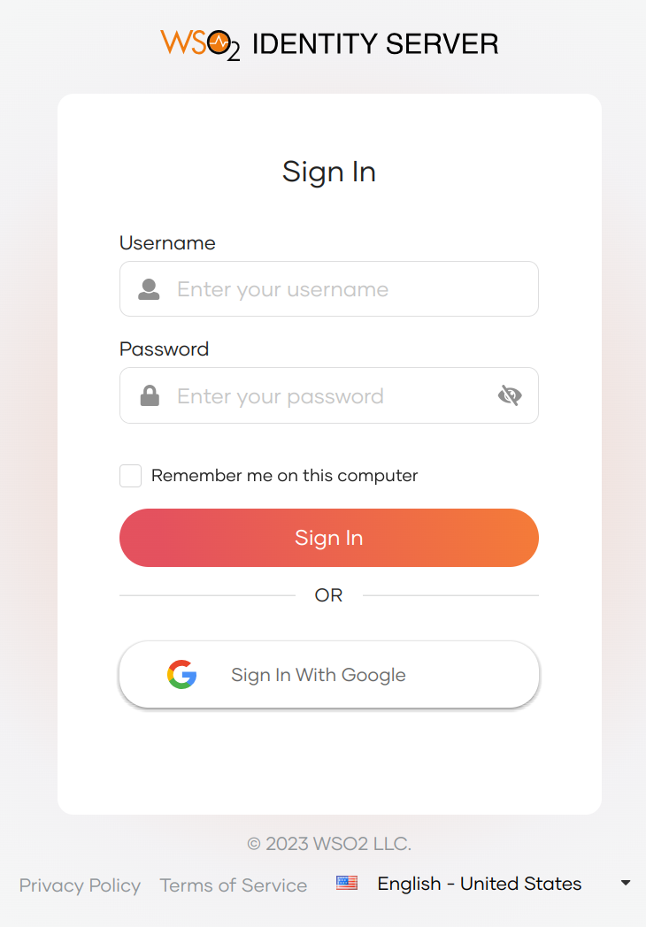Login with Google