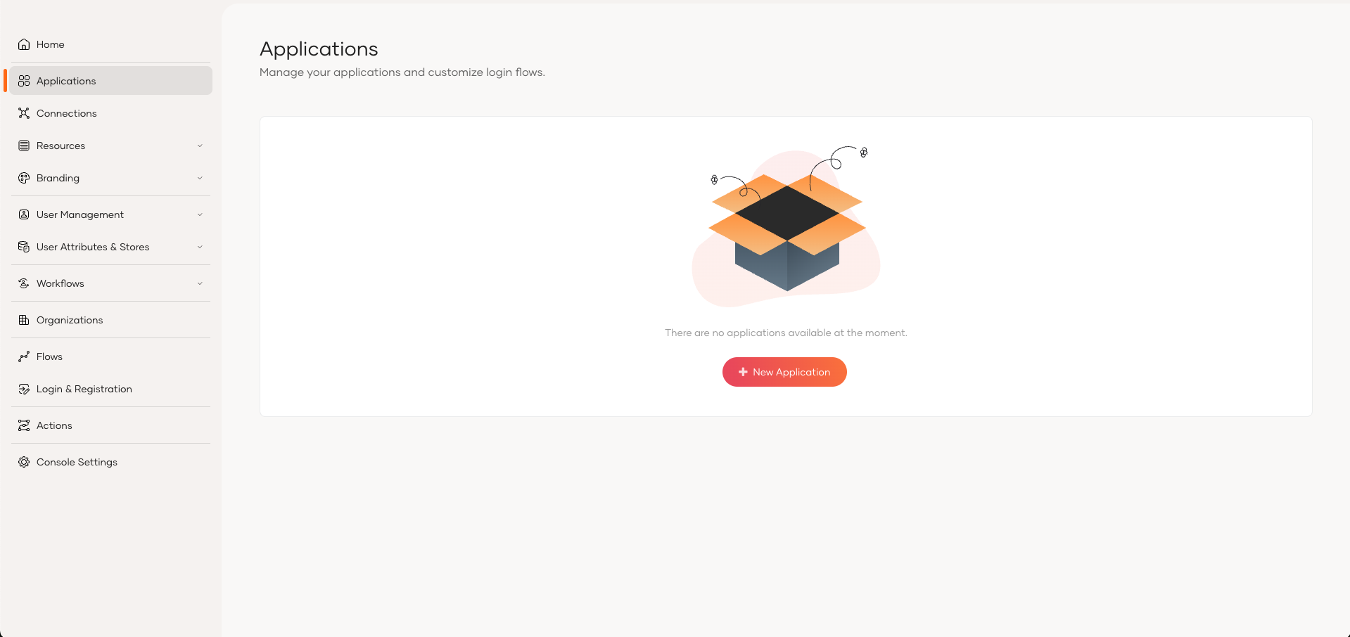 Organization Application Create