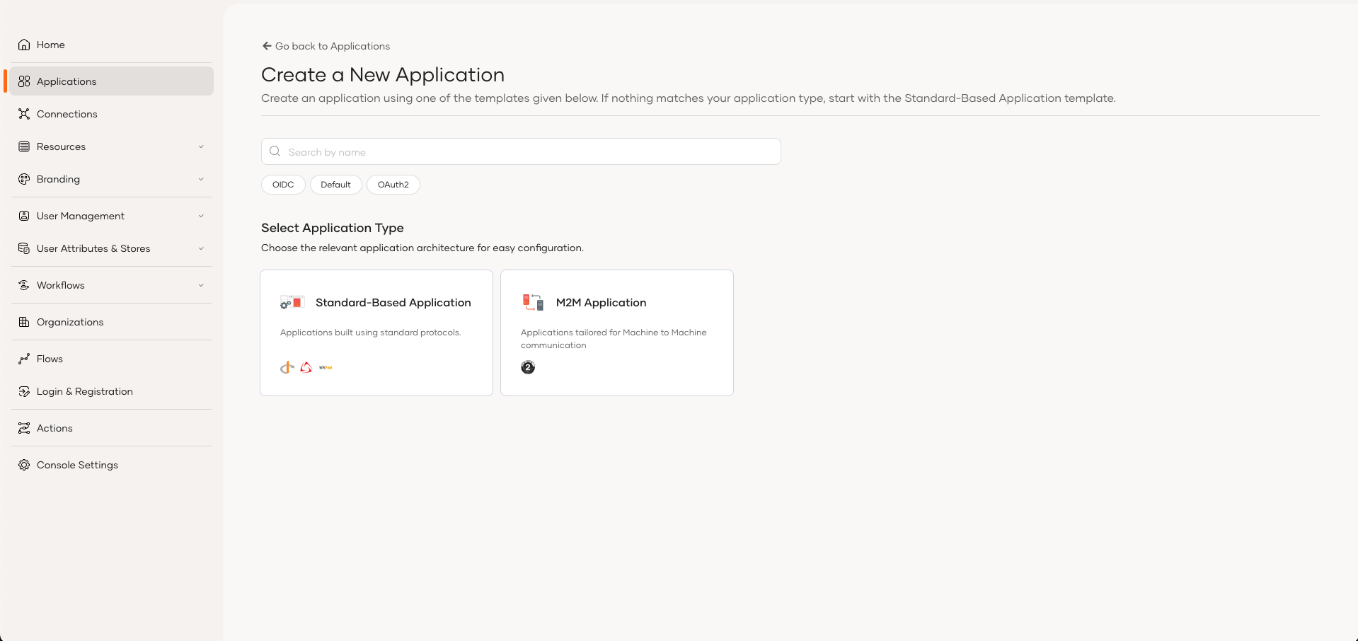Organization Application Templates