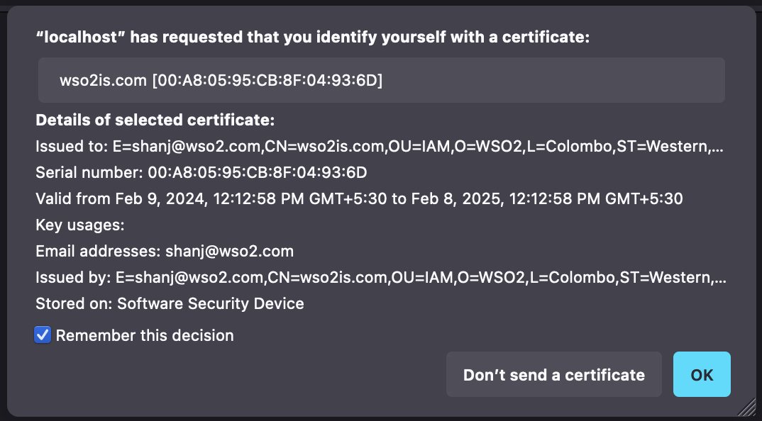 send-certificate