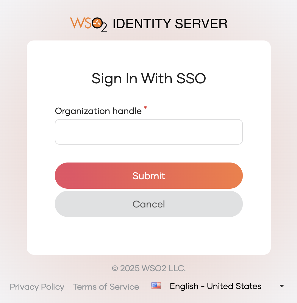 Sign in with SSO