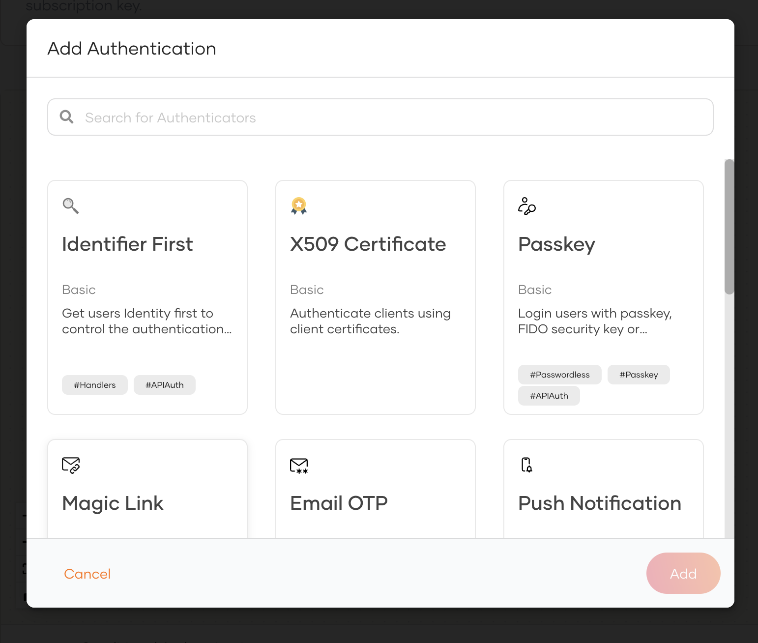 Add authentication