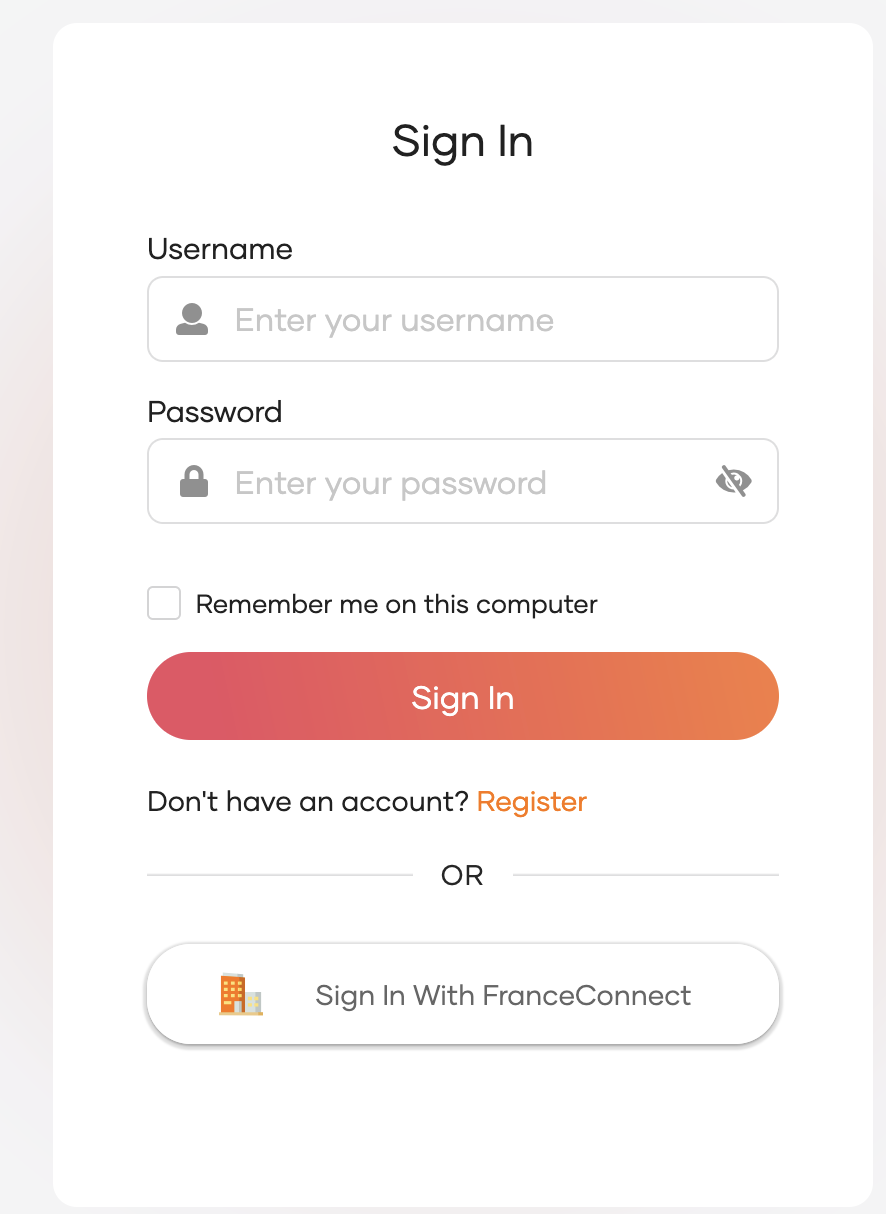 Login with FranceConnect