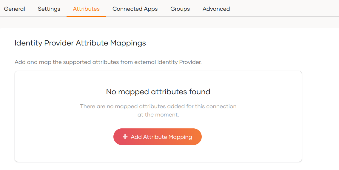 Go to attributes section in IdP
