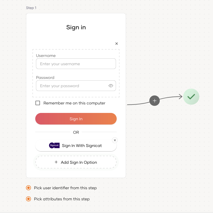 Configuring Signicat in WSO2 Identity Server using the Visual Editor