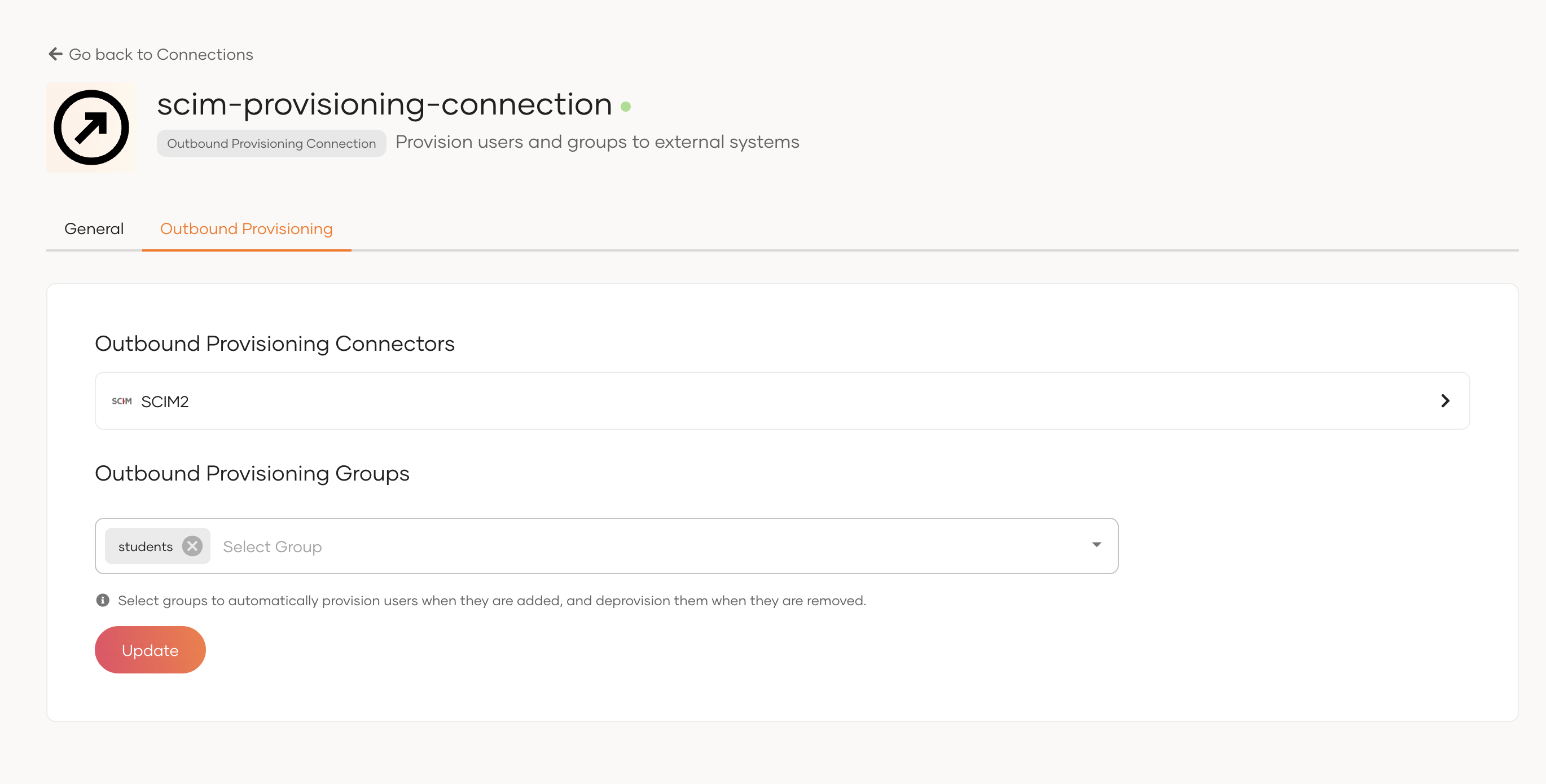 group-based provisioning